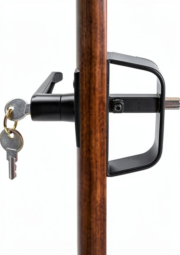 Yaegoo Shed Door Lock Black Zinc Alloy Easy Install Kit-4