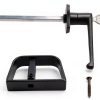 Yaegoo Shed Door L-Handle Lock Black Powder Coated Zinc-1