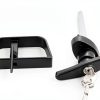 QANVEE Shed Lock Heavy Duty Metal Adjustable D Handle-2