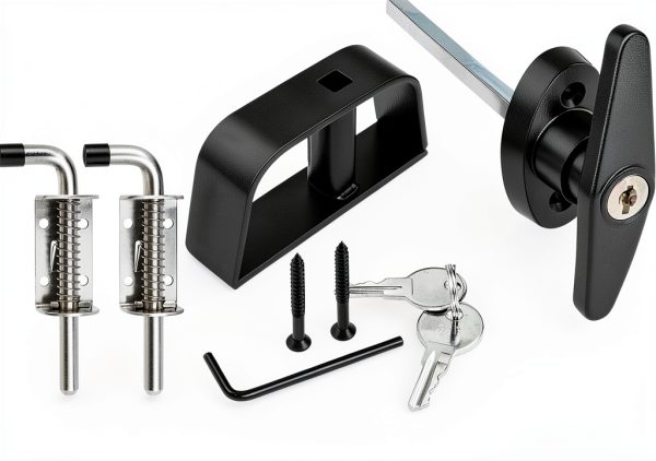 EWONICE Shed Door Hardware Kit Stainless Steel Secure-1