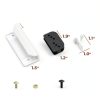 Xinafan Shed Door Hardware Kit Metal White-Black DK100-A-1