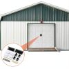 Stufool DK100-A Shed Door Full Kit Plastic Black Hardware-3