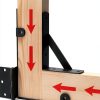 Quvapsiy Anti Sag Gate Kit Heavy Duty Steel Corner Mount-2