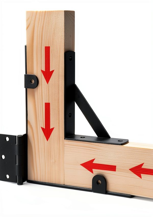 Quvapsiy Anti Sag Gate Kit Heavy Duty Steel Corner Mount-2