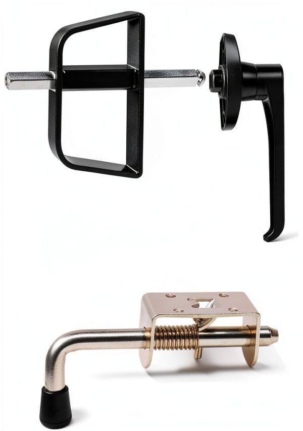 Hurrikom Shed Door Latch Kit Stainless Steel Locking Handle-1