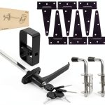 Hurrikom Shed Door Hardware Kit Metal Contemporary Rustic-0