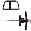 QANVEE Shed Lock Heavy Duty Metal Adjustable D Handle-3