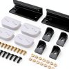 Stufool DK100-A Shed Door Full Kit Plastic Black Hardware-2
