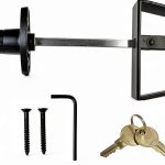 LEPOINT Shed Door Lock Kit Heavy Duty L Handle Zinc Plated-0