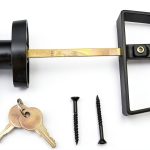 Shed Windows and More Black PVC L Shaped Door Hinge-0