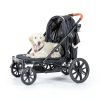 Totoro Ball Pet Stroller Black 600D Oxford Durable-4