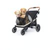 Totoro Ball Pet Stroller Black 600D Oxford Durable-3