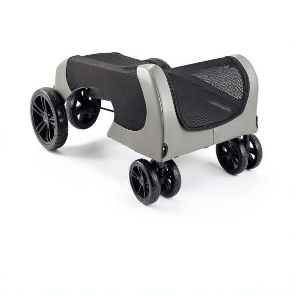 VEVOR Pet Stroller Dark Grey Metal 600D Oxford Fabric-2