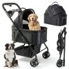 AdventEdge Dog Stroller 3-in-1 Polyester Frame-0