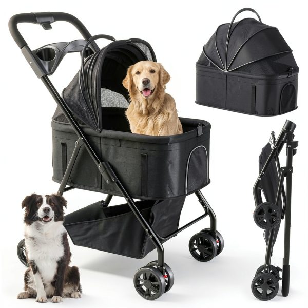 AdventEdge Dog Stroller 3-in-1 Polyester Frame-0