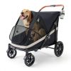 Totoro Ball Pet Stroller Black 600D Oxford Durable-0