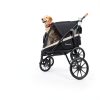 Totoro Ball Pet Stroller Black 600D Oxford Durable-5